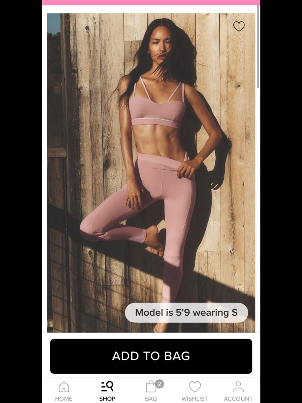 ALO Yoga Vintage Pink High-Waist Legging - Picture 1 of 4